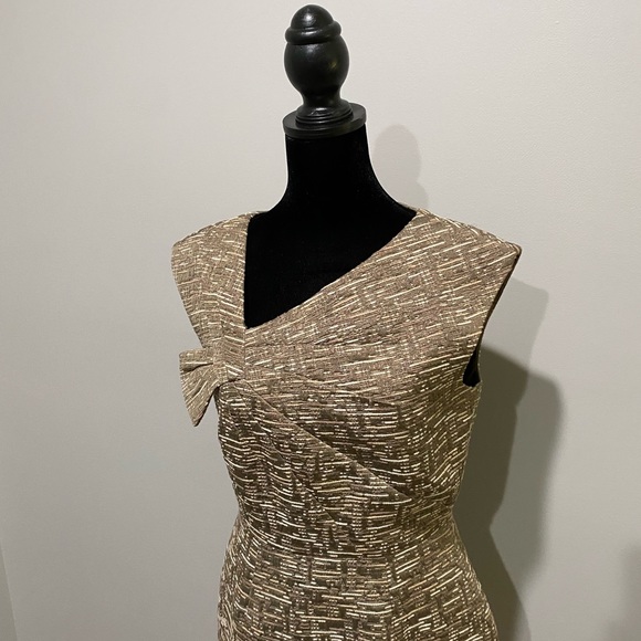 Antonio Melani gold dress Size 4 - Picture 2 of 4